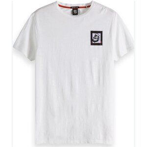 SCOTCH & SODA Brutus X AB White Cotton T-Shirt Street Preppy - Men's Size M